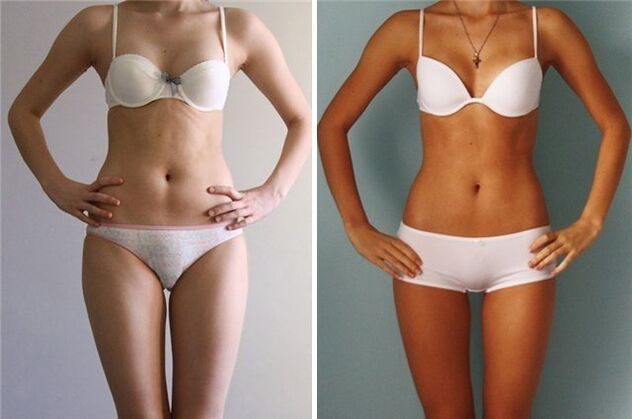 result of weight loss with a small initial weight