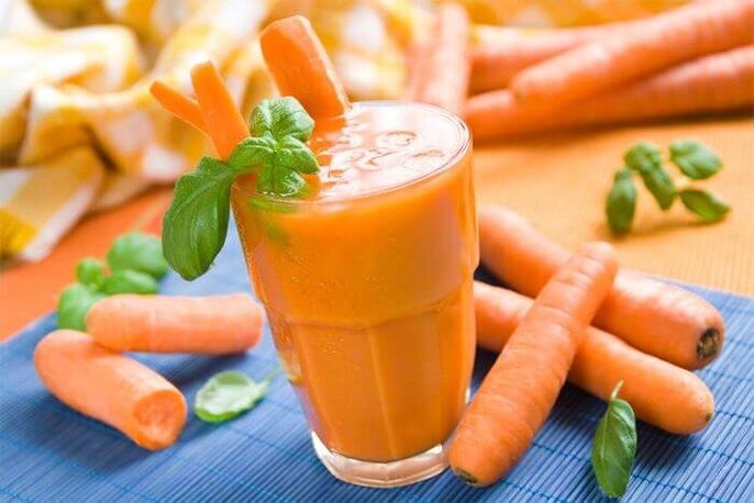 carrot and apple juice are indicated for pancreatitis
